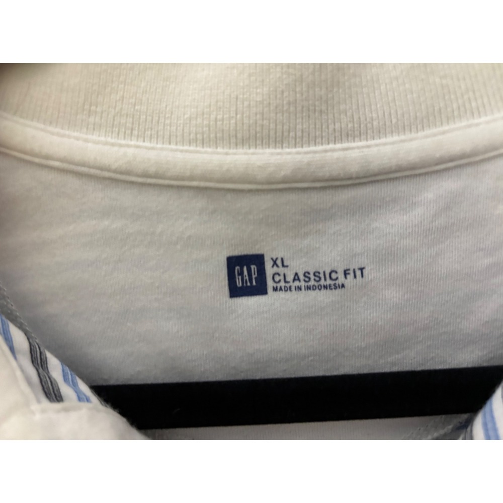 Gap Classic Fit Striped Polo Shirt XL (A589) - Picture 3 of 3